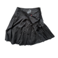 Vintage 90s Ruffle pleated Skirt - Black