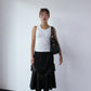 90s Silky Bridesmaid Skirt - Black