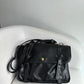 Black Messenger Leather Bag