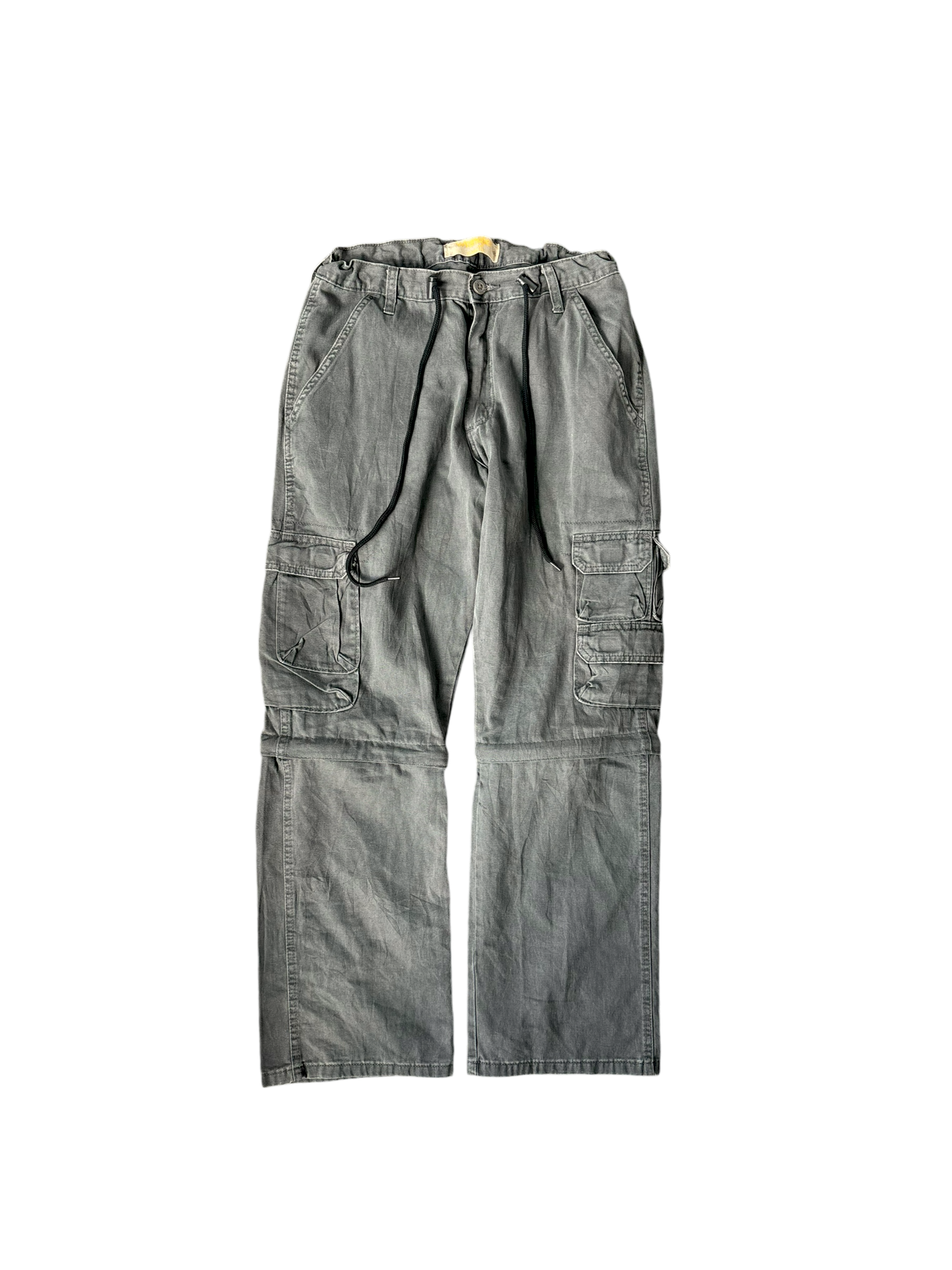 Vintage Parachute Convertible Cargos - Military Grey