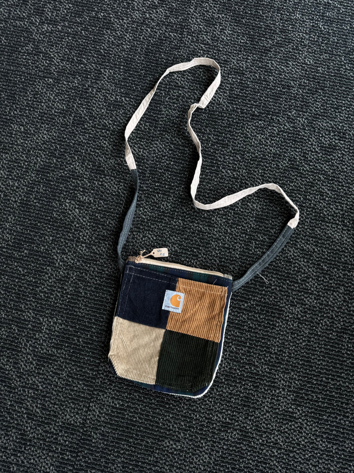 Vintage Reworked-Carhartt Pocket Sling Mini Bag - Patchwork