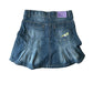 Y2K Pleated Denim Skirt- Blue