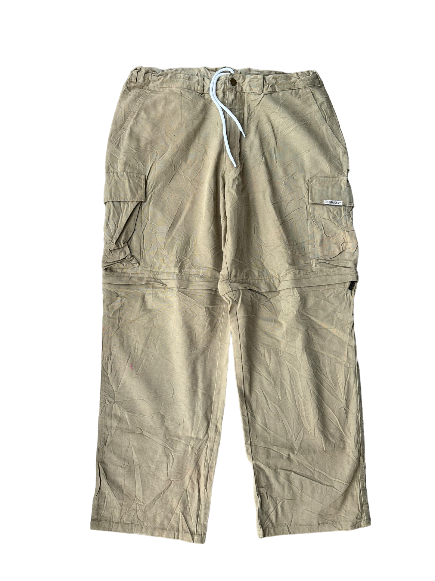 Vintage Parachute Convertible Cargos - Beige