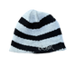 Y2k Vintage Beanie Grunge - Striped Black/ Hickory