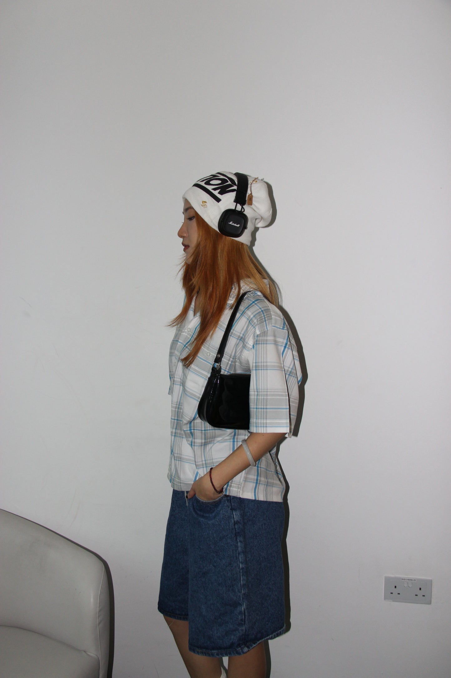 Y2k Vintage Beanie Grunge - White