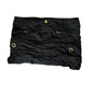 Y2K Cargo Skirt - Black w Gold Accents