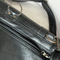 Black Messenger Leather Bag