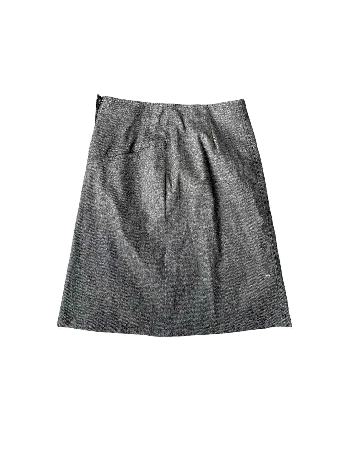 Vintage 90s Denim Pencil Skirt - Charcoal