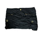 Y2K Cargo Skirt - Black w Gold Accents