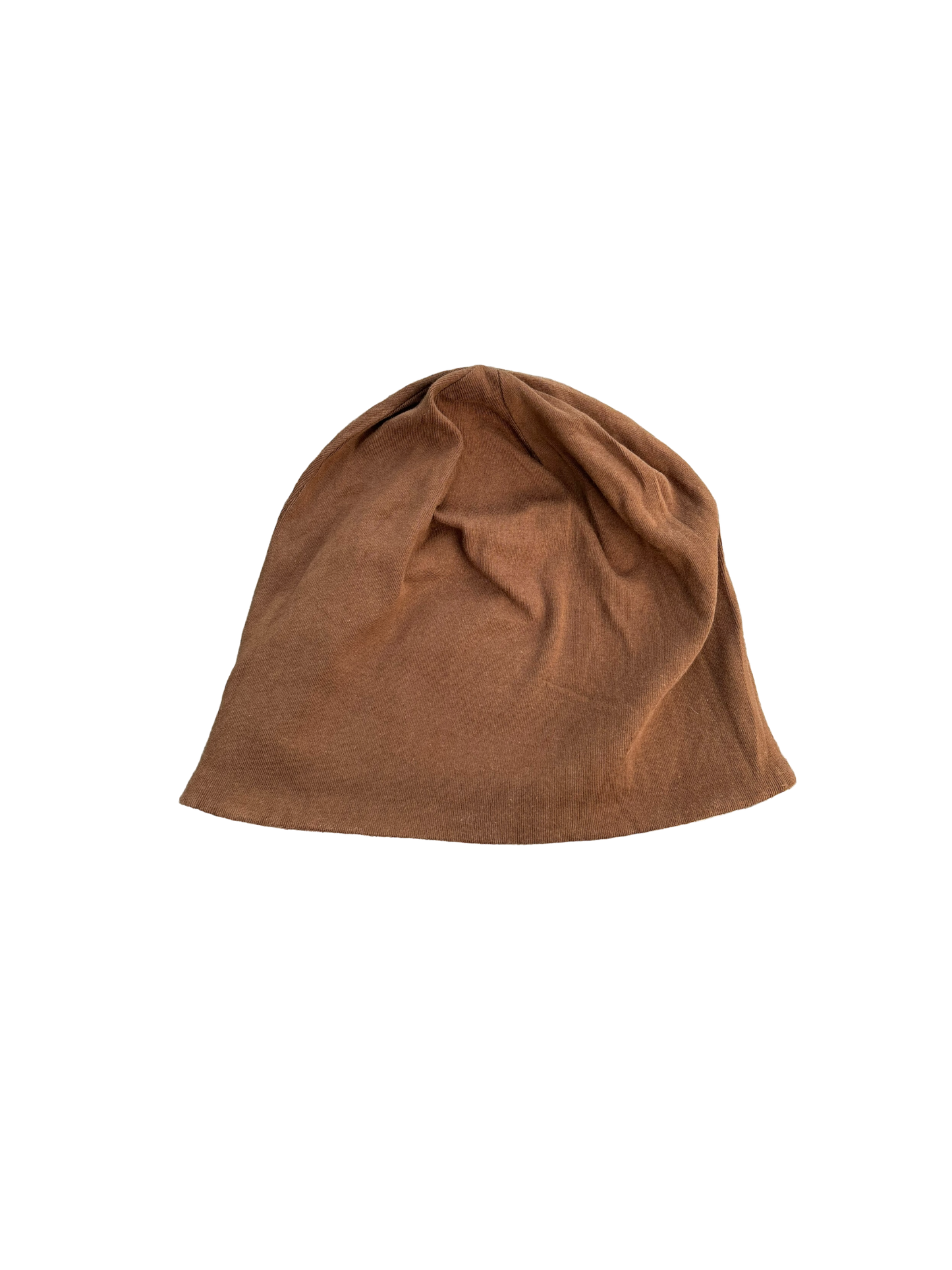 Y2k Vintage Beanie Grunge - Reversible Brown /Hickory