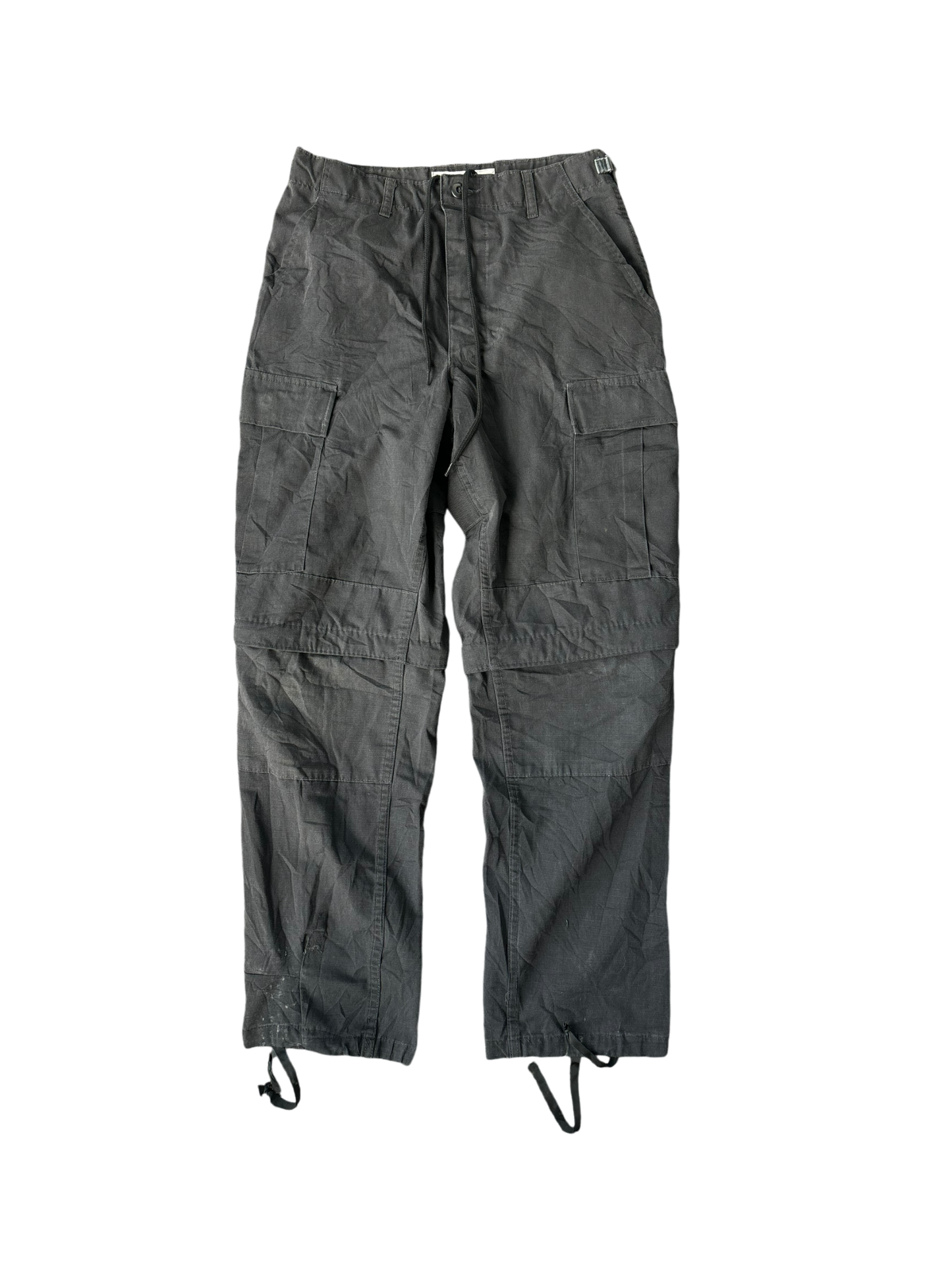 Vintage Parachute Convertible Cargos - Black