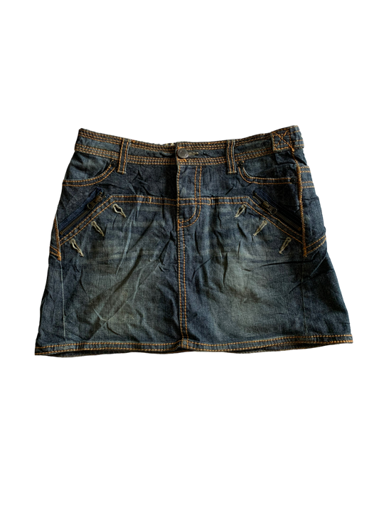 Y2K Mini Denim Skirt