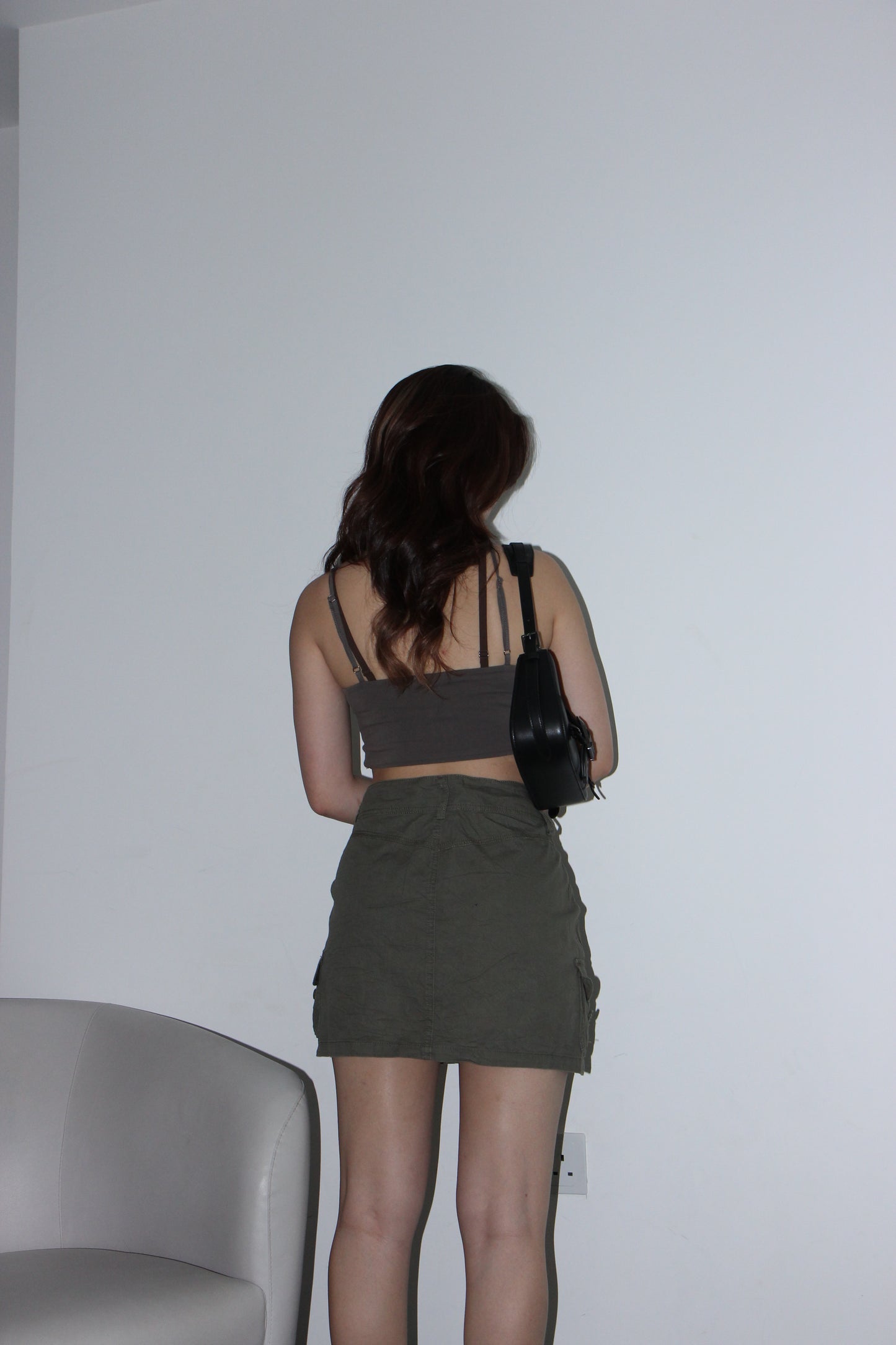 Y2K Cargo Skirt - Military Brown