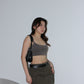 Y2K Cargo Skirt - Military Green