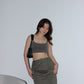 Y2K Cargo Skirt - Military Green