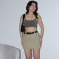 Y2K Cargo Skirt - Light Military Brown