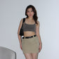 Y2K Cargo Skirt - Light Military Brown