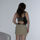 Y2K Cargo Skirt - Light Military Brown