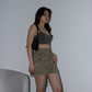 Y2K Cargo Skirt - Teddy Brown