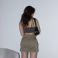 Y2K Cargo Skirt - Teddy Brown