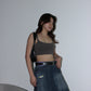 Y2K Pleated Denim Skirt- Blue