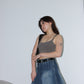 Y2K Pleated Denim Skirt- Blue