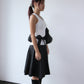 Vintage 90s Ruffle pleated Skirt - Black