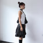 Vintage 90s Ruffle Ball Skirt - Black