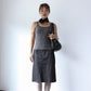 Vintage 90s Denim Pencil Skirt - Charcoal