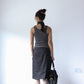 Vintage 90s Denim Pencil Skirt - Charcoal