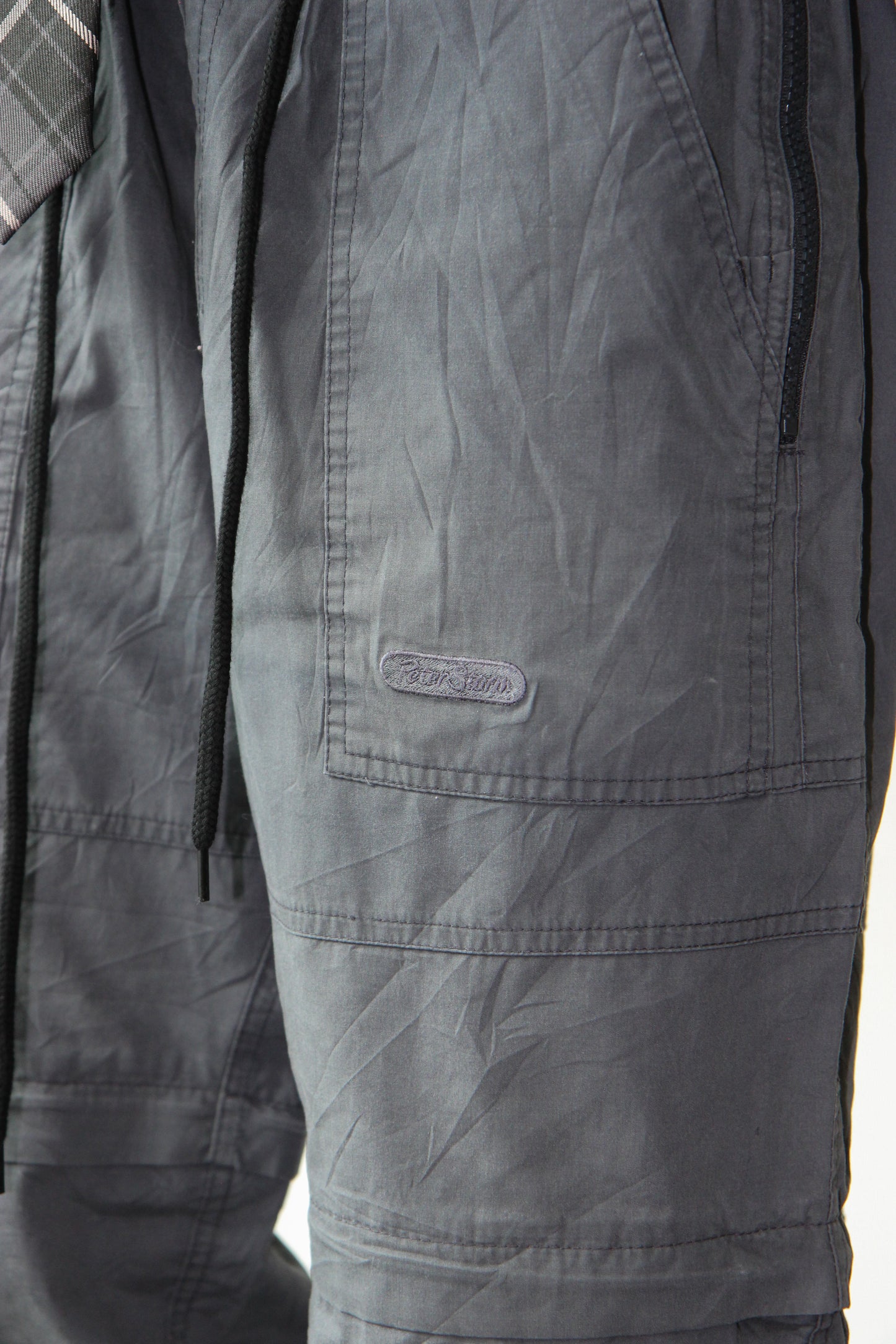 Vintage Parachute Convertible Cargos - Cyan