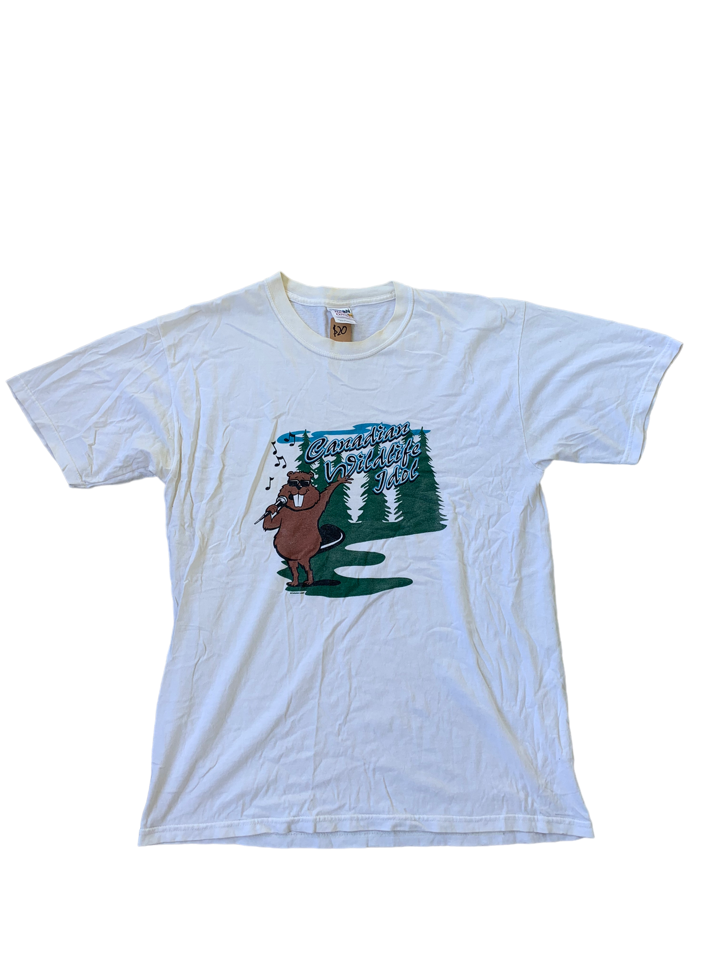 Y2K Camping Vintage Tee - White