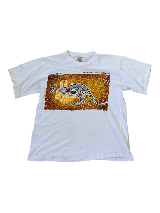 90s Australia Kangaroo Vintage Tee - White