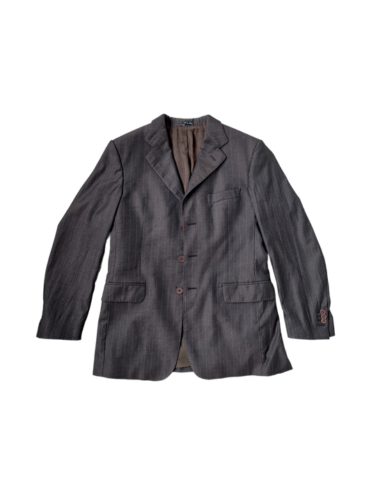 Italian Classic Blazer Jacket - Brown/Black