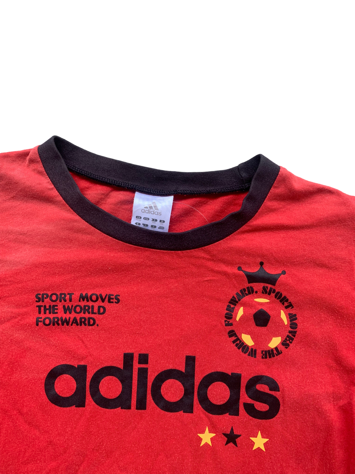 Y2k Summer Adidas Baby Top - Red