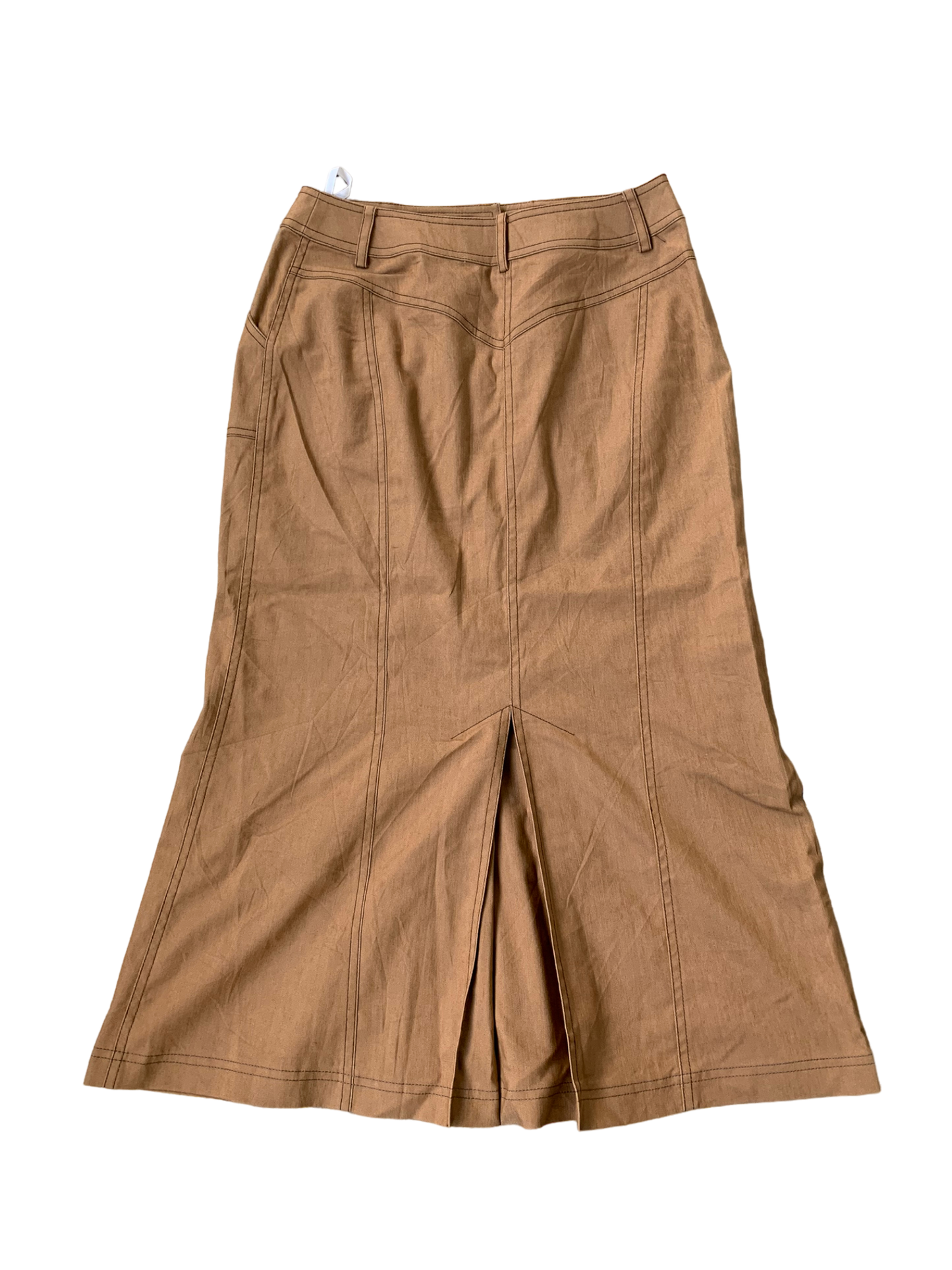 Y2K Midi Skirt - Military Brown